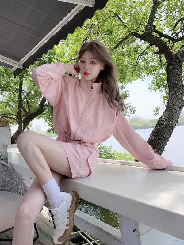 European and American sunscreen clothes women's summer thin new UV-proof cardigan jacket sports top