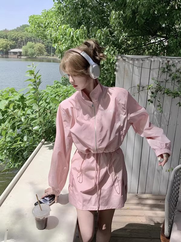 European and American sunscreen clothes women's summer thin new UV-proof cardigan jacket sports top