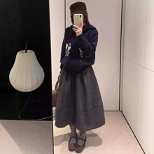 Satin Blouse For Women Draped Long Sleeve Round Neck Solid Color Vintage Daily Top