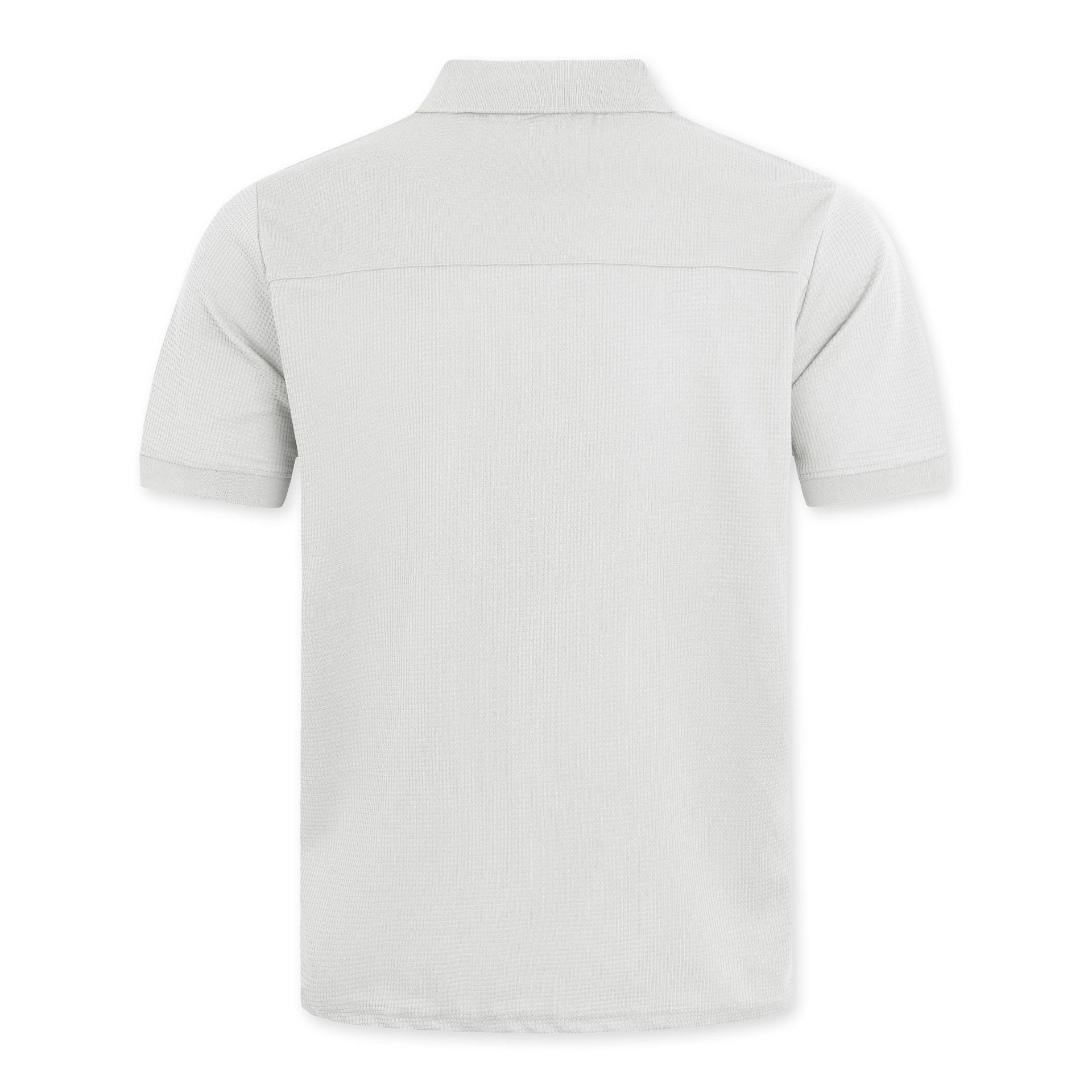 Áo sơ mi Polo họa tiết bánh quế của nam giới Áo sơ mi ngắn tay giản dị có túi