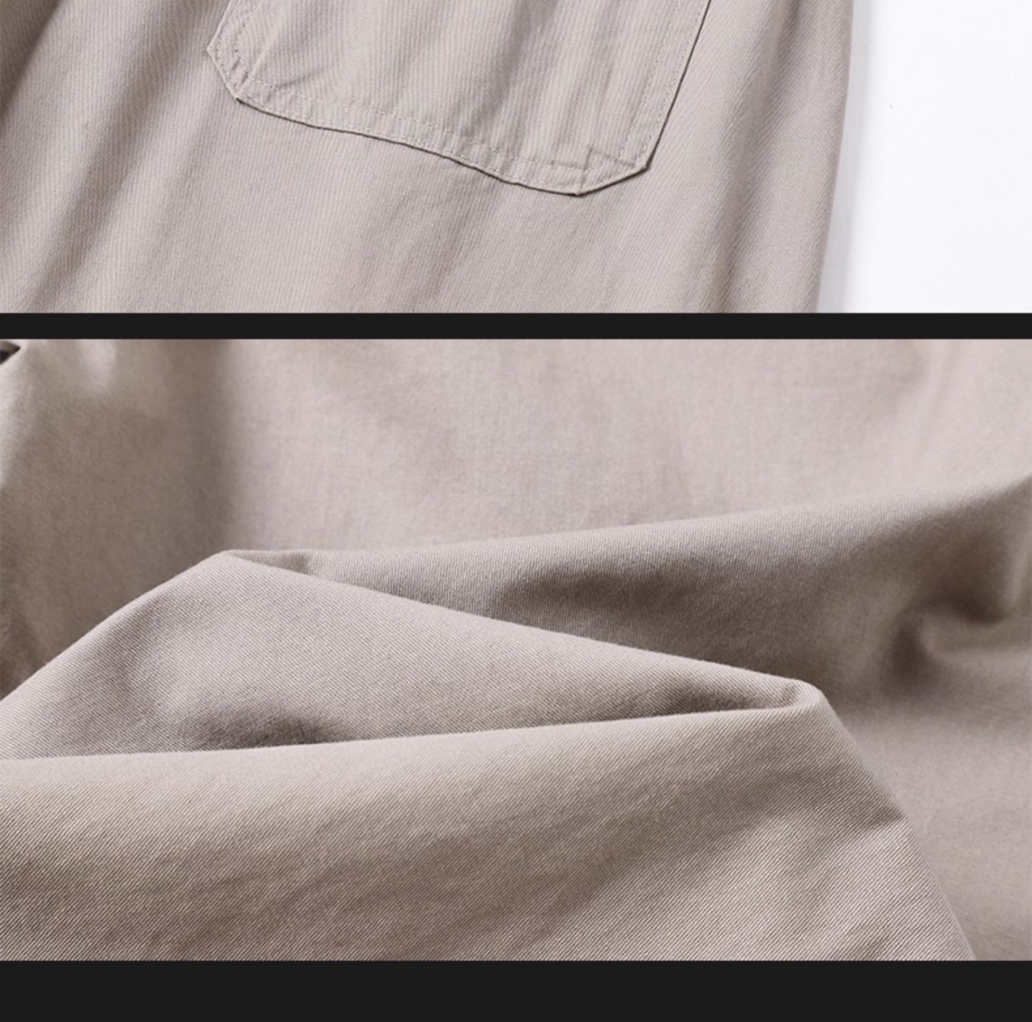 Men's Cotton Casual Cargo Pants Straight Leg Loose Fit Summer Trousers