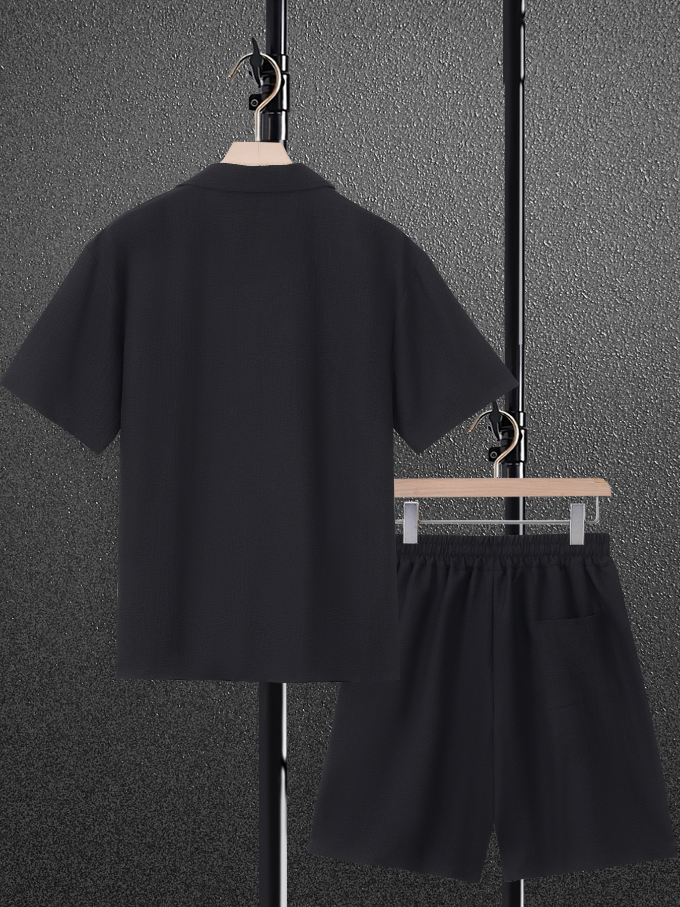 Men's Casual Short Sleeve Shorts Set, Button Down Shirt and Shorts Outfit for Summer