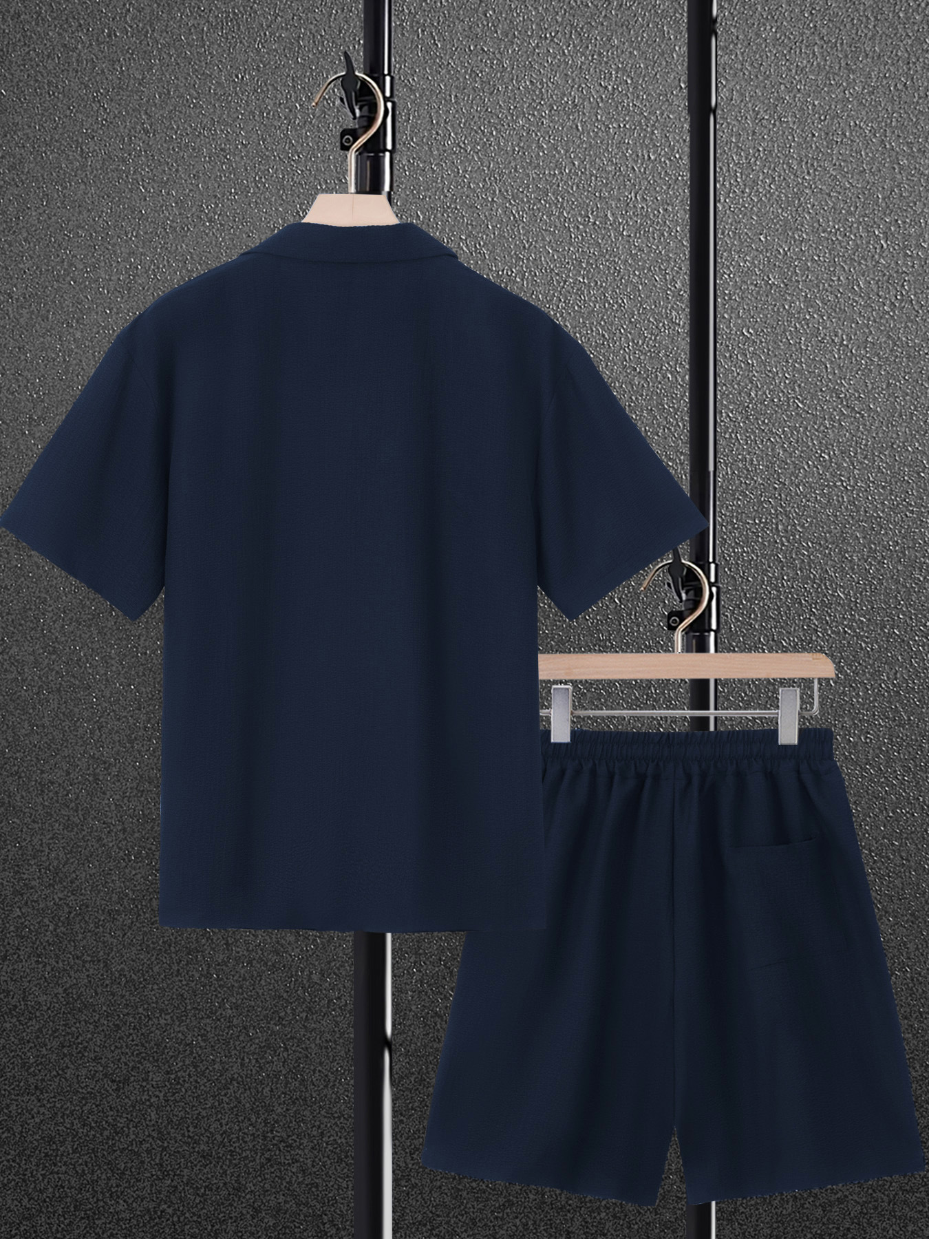 Men's Casual Short Sleeve Shorts Set, Button Down Shirt and Shorts Outfit for Summer