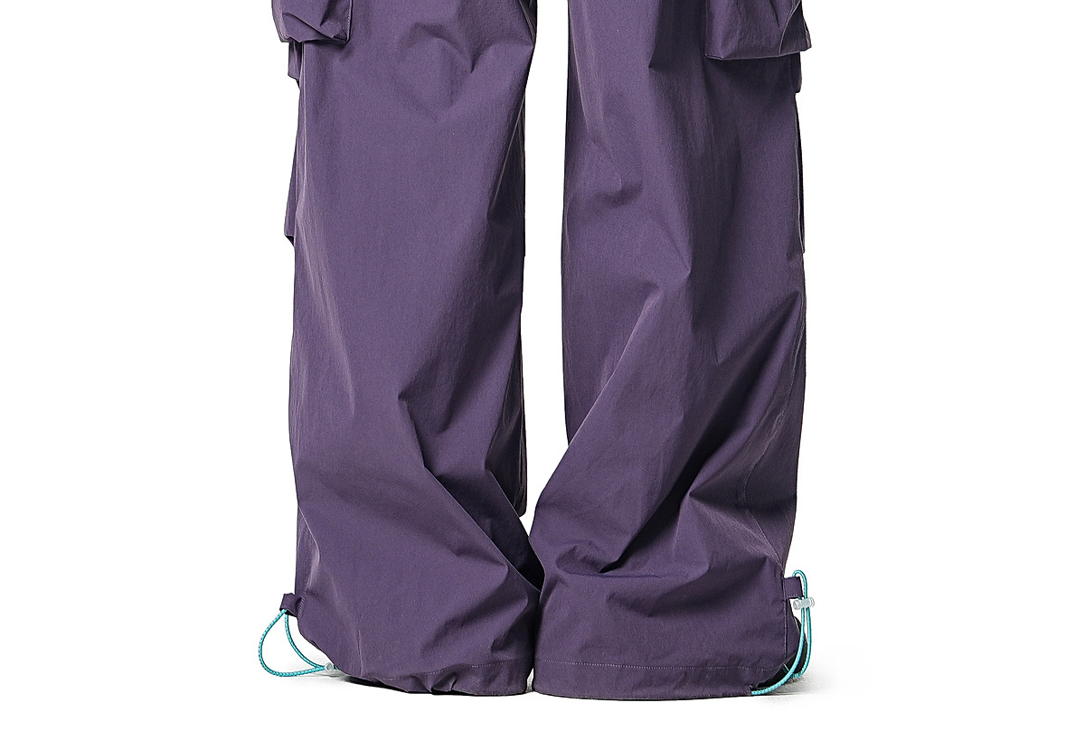 Men's Casual Drawstring Straight Leg Pants, Lightweight Summer Loose Fit Trousers