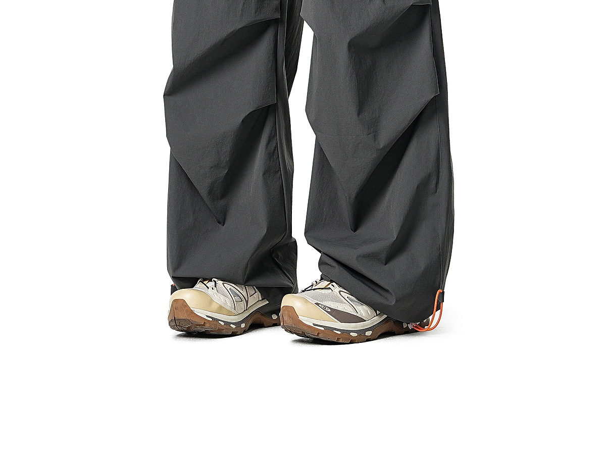 Men's Casual Drawstring Straight Leg Pants, Lightweight Summer Loose Fit Trousers