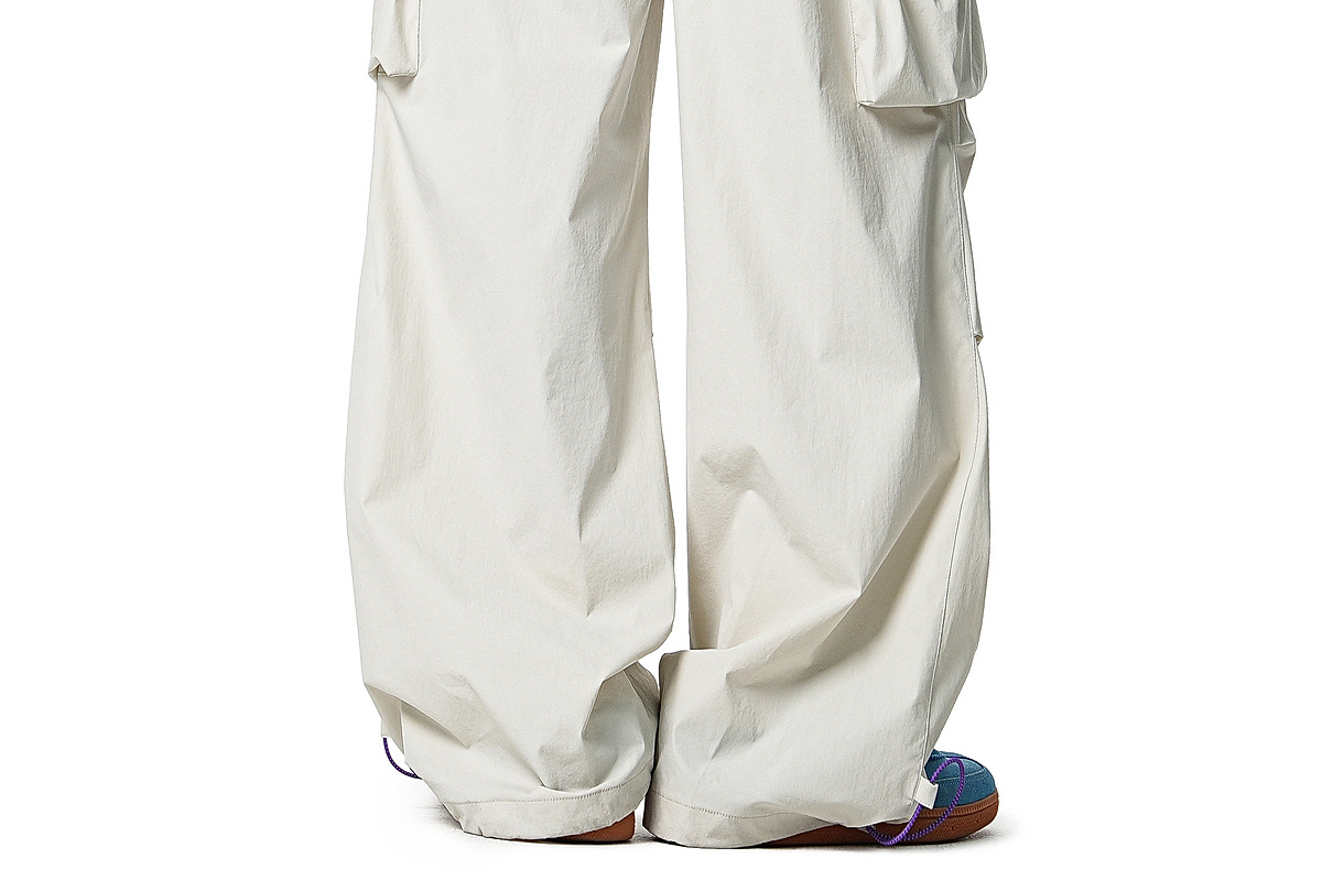 Men's Casual Drawstring Straight Leg Pants, Lightweight Summer Loose Fit Trousers