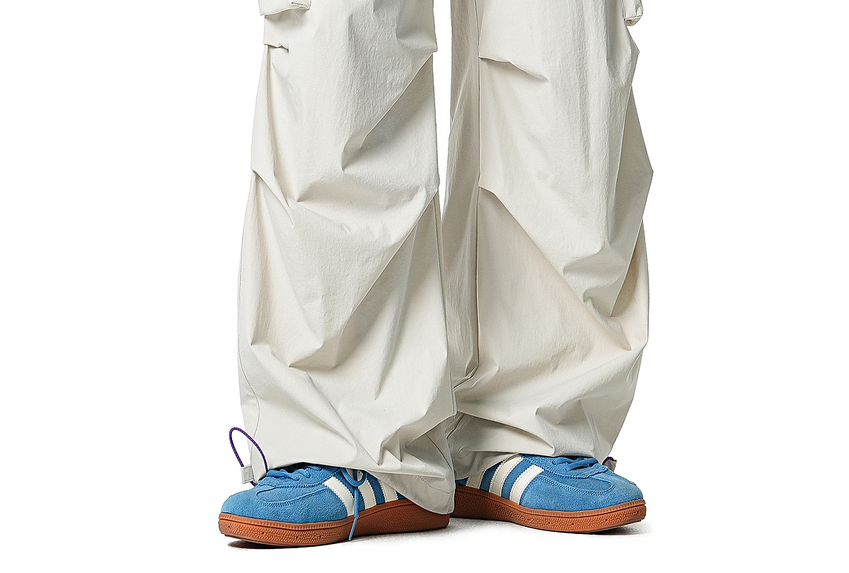 Men's Casual Drawstring Straight Leg Pants, Lightweight Summer Loose Fit Trousers