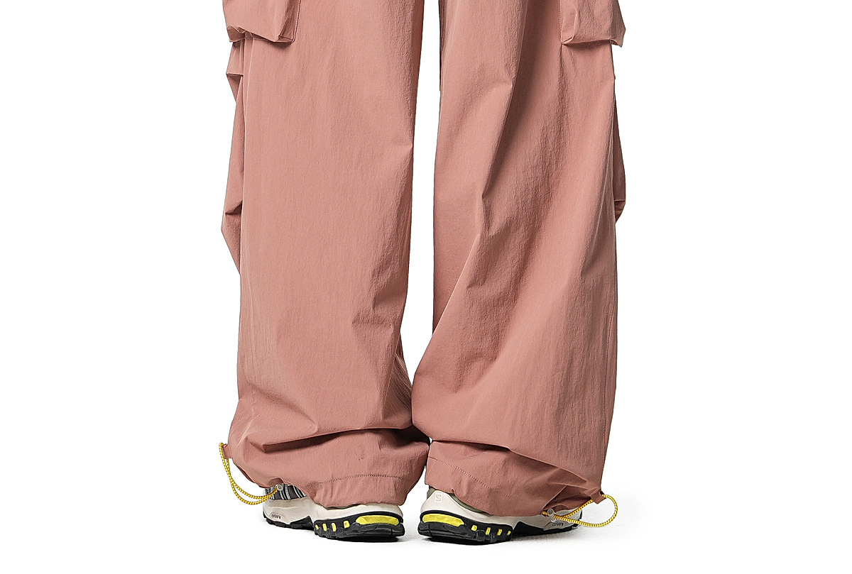 Men's Casual Drawstring Straight Leg Pants, Lightweight Summer Loose Fit Trousers