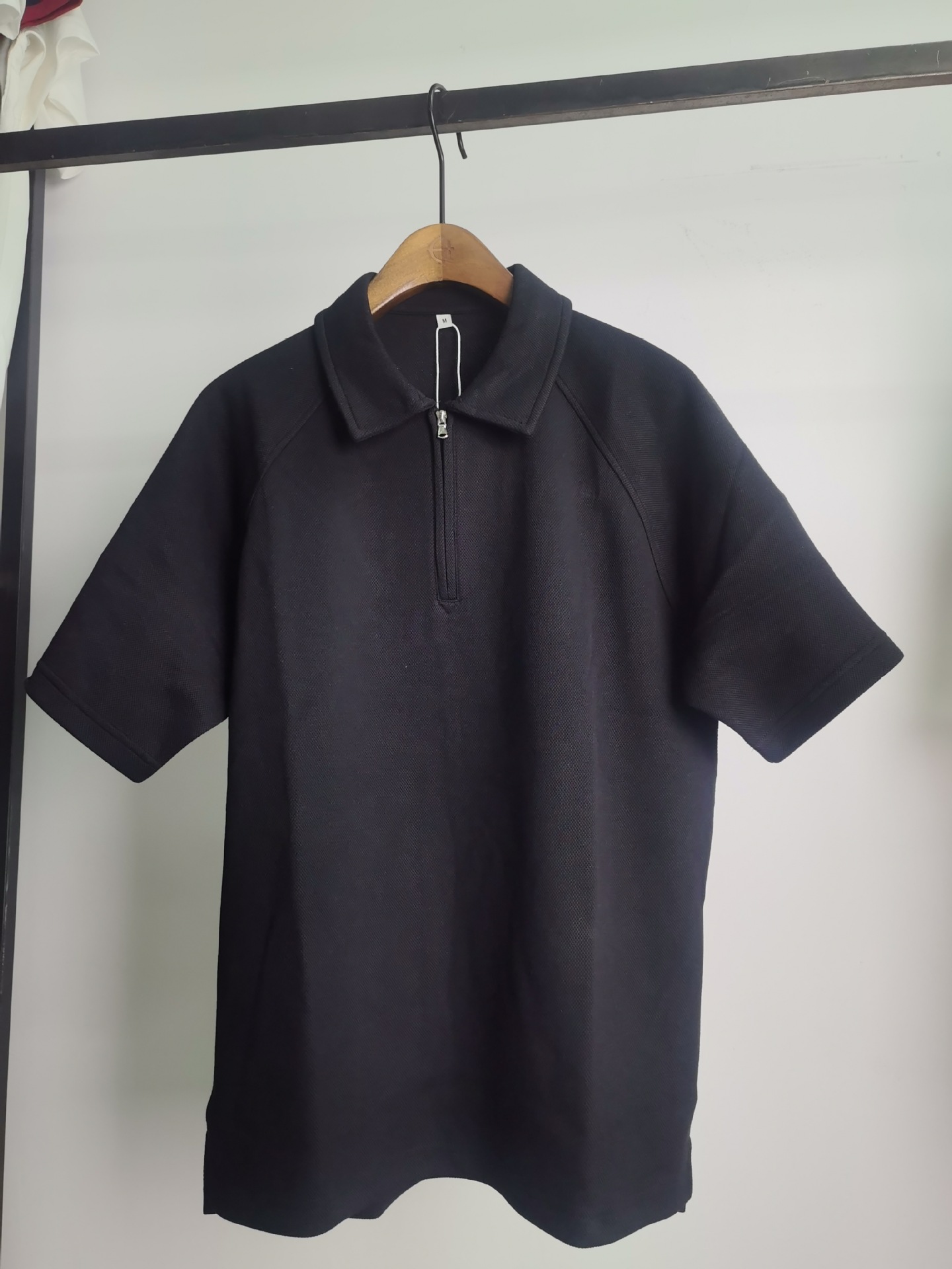 Men's Cotton Pique Polo Shirt Short Sleeve Casual American Retro Top