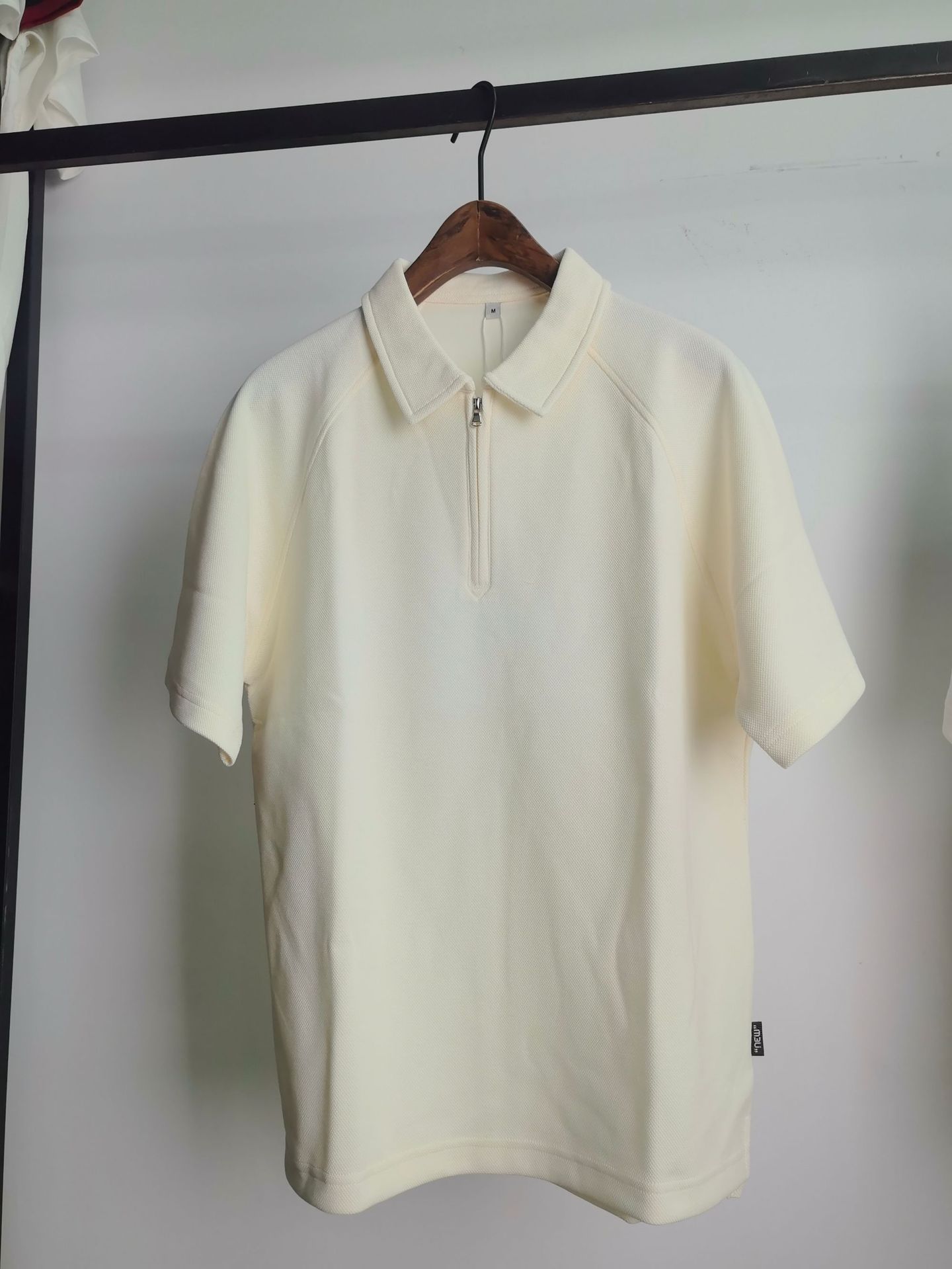 Men's Cotton Pique Polo Shirt Short Sleeve Casual American Retro Top