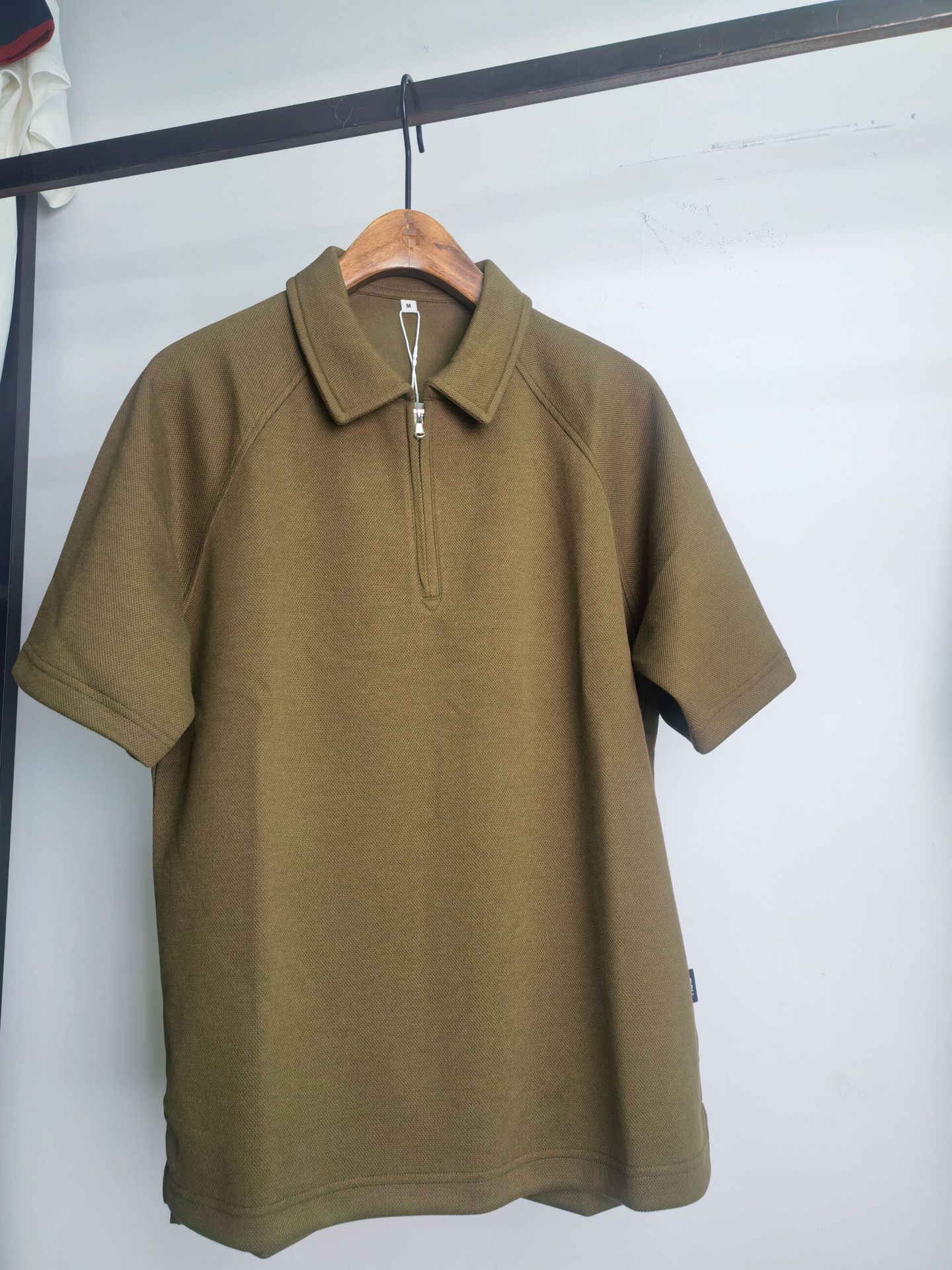 Men's Cotton Pique Polo Shirt Short Sleeve Casual American Retro Top