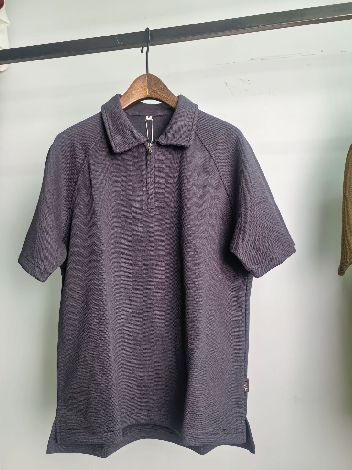 Men's Cotton Pique Polo Shirt Short Sleeve Casual American Retro Top