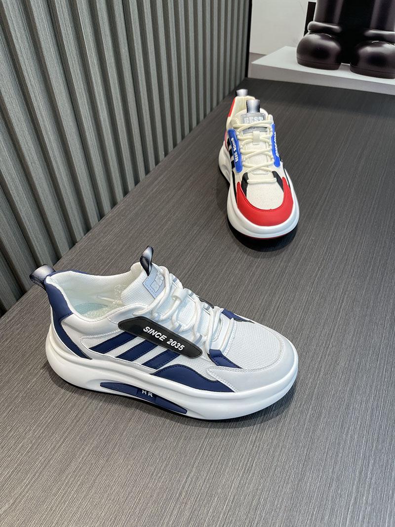Men's Breathable Casual Sneakers, Anti-Odor Non-Slip Thick Sole Height Increasing Shoes for Summer
