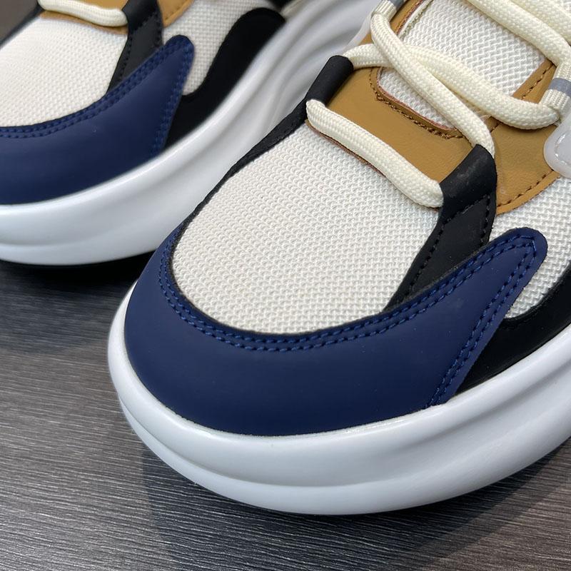 Men's Breathable Casual Sneakers, Anti-Odor Non-Slip Thick Sole Height Increasing Shoes for Summer