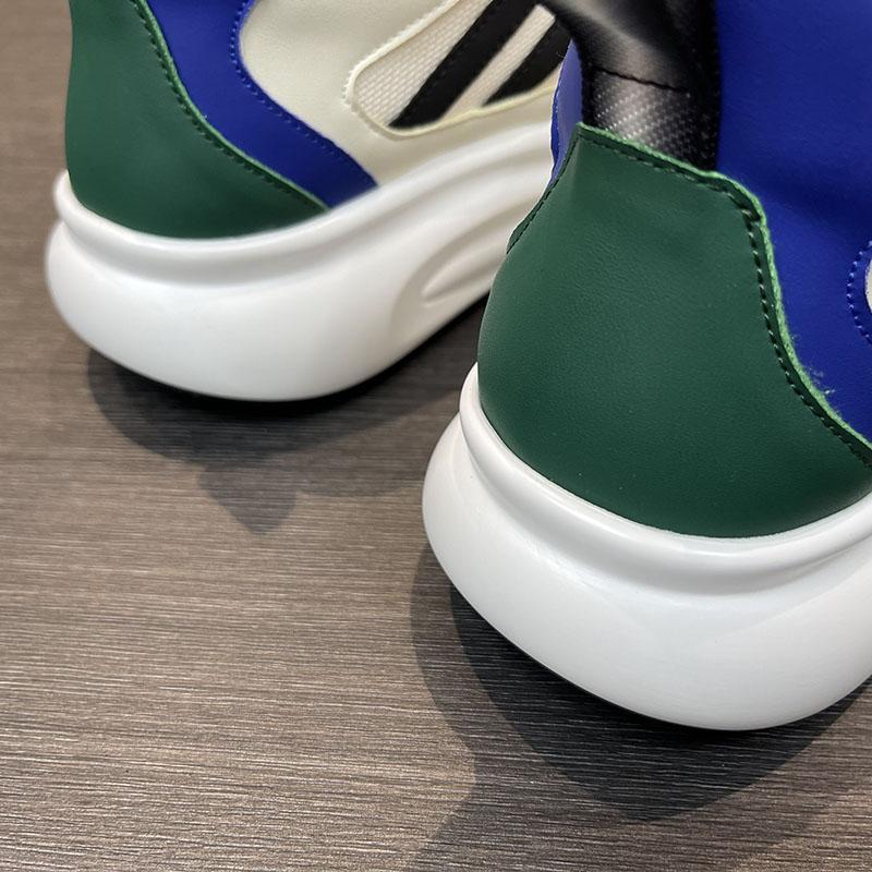 Men's Breathable Casual Sneakers, Anti-Odor Non-Slip Thick Sole Height Increasing Shoes for Summer