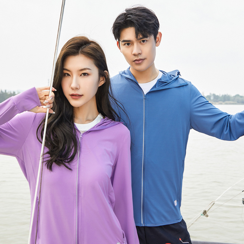 Men Women UPF50+ Lightweight Sun Protection Hoodie with Detachable Brim for Outdoor Cycling Fishing
