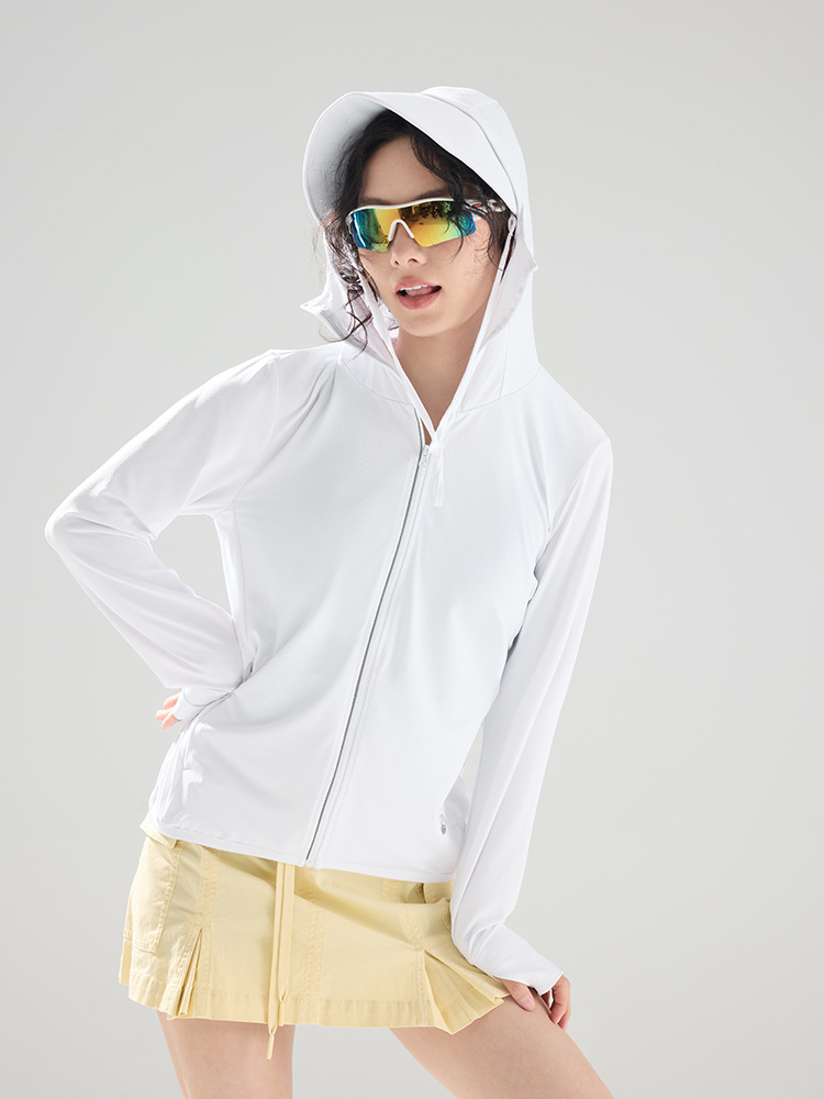 Men Women UPF50+ Lightweight Sun Protection Hoodie with Detachable Brim for Outdoor Cycling Fishing