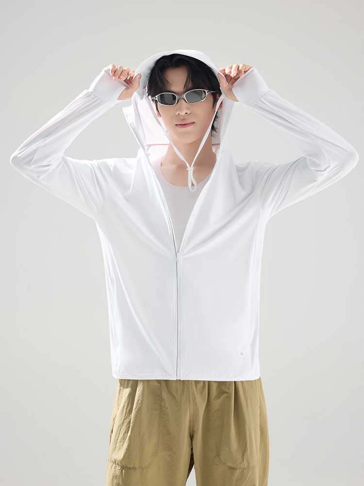 Men Women UPF50+ Lightweight Sun Protection Hoodie with Detachable Brim for Outdoor Cycling Fishing