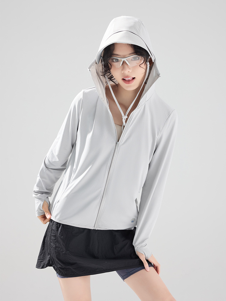 Men Women UPF50+ Lightweight Sun Protection Hoodie with Detachable Brim for Outdoor Cycling Fishing