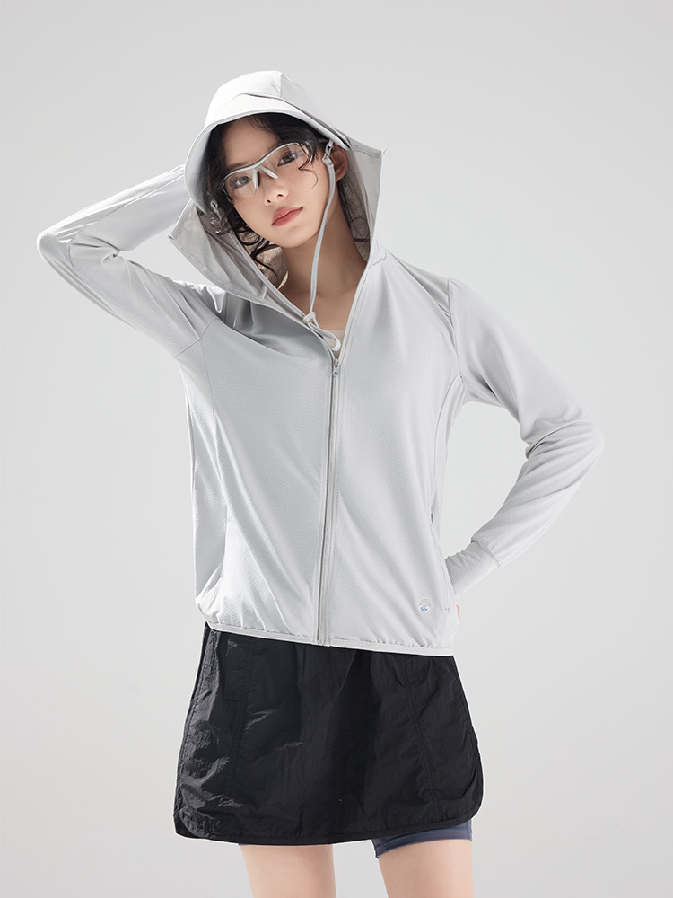 Men Women UPF50+ Lightweight Sun Protection Hoodie with Detachable Brim for Outdoor Cycling Fishing