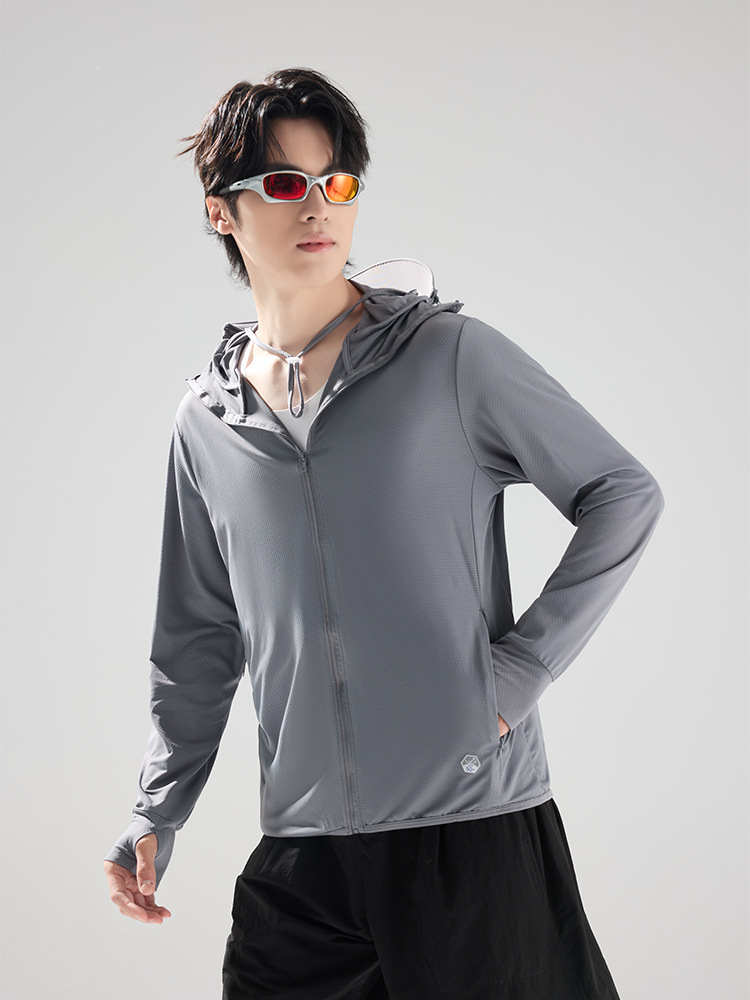 Men Women UPF50+ Lightweight Sun Protection Hoodie with Detachable Brim for Outdoor Cycling Fishing