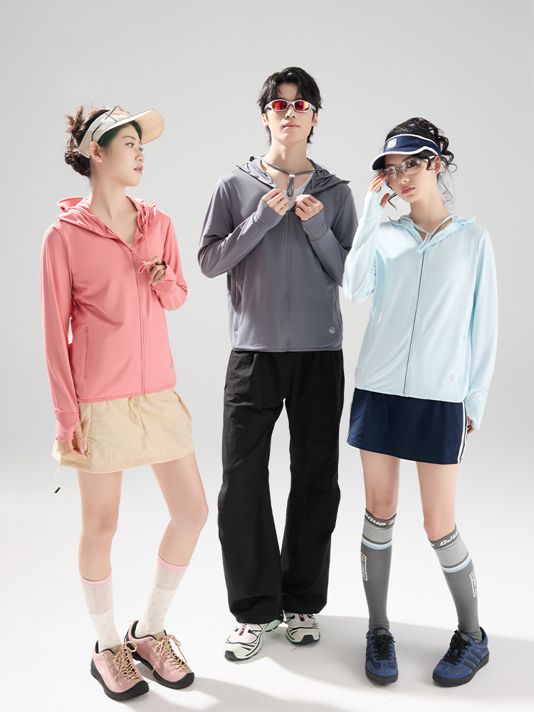 Men Women UPF50+ Lightweight Sun Protection Hoodie with Detachable Brim for Outdoor Cycling Fishing