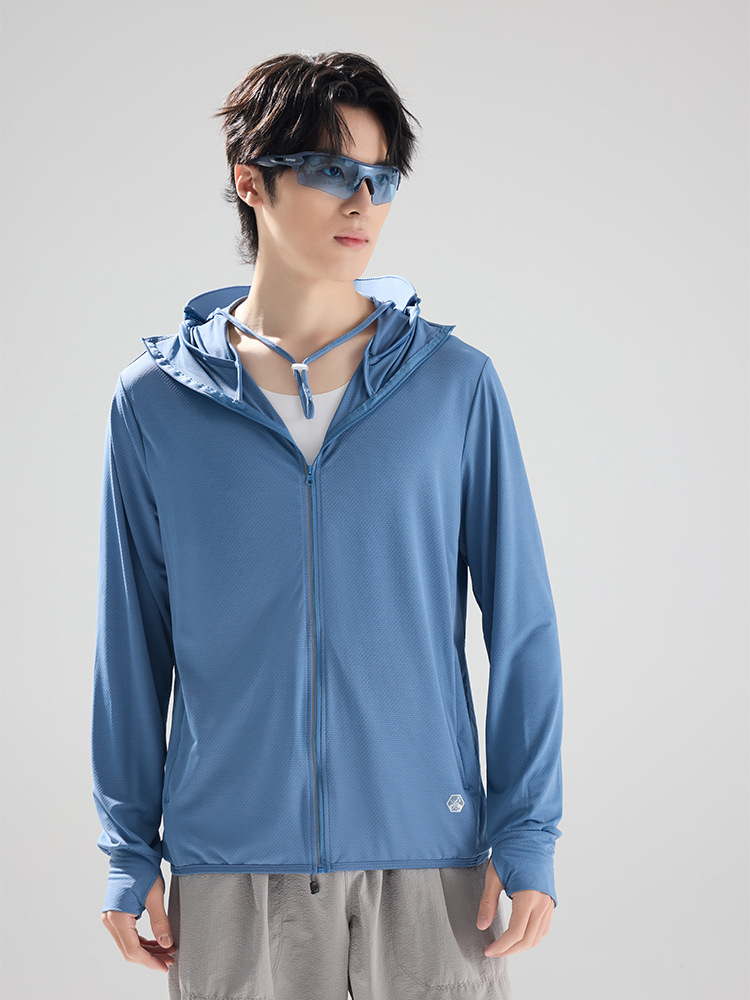 Men Women UPF50+ Lightweight Sun Protection Hoodie with Detachable Brim for Outdoor Cycling Fishing