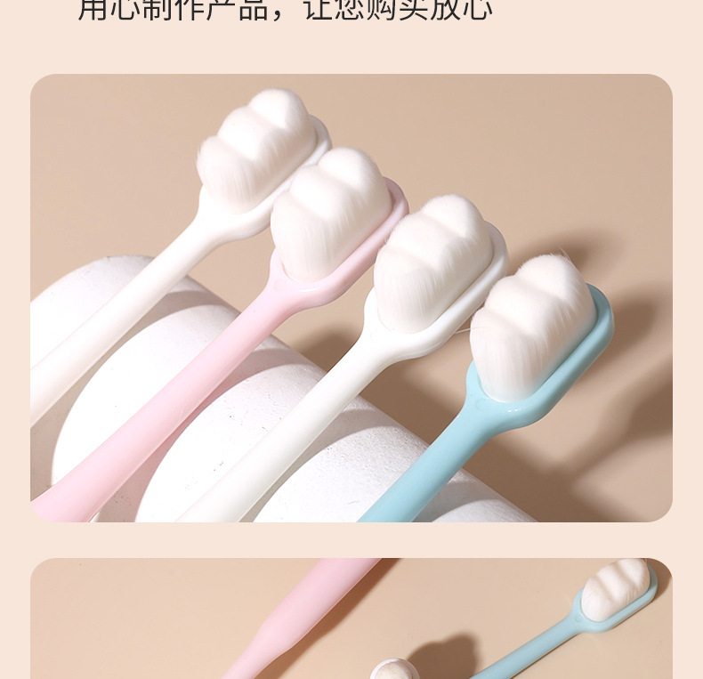 LERCH Soft Bristle Toothbrush 2 Pack, Manual Toothbrush for Adults, China