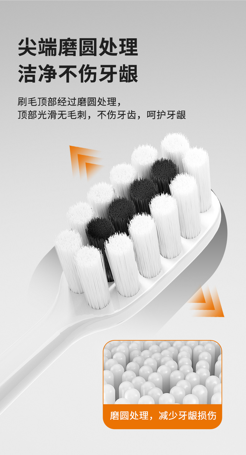 Beijiajie Adult Toothbrush Medium Hard Bristles, Deep Cleaning Gum Care, China
