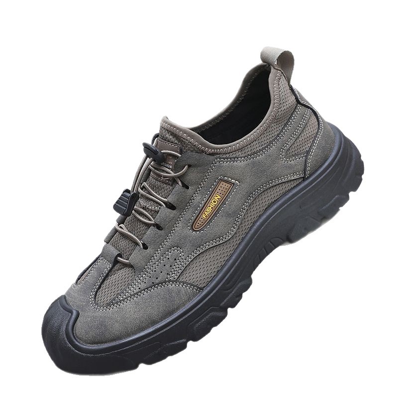 Men's Slip-On Hiking Shoes, Non-Slip Wear-Resistant Lightweight Outdoor Sports Shoes