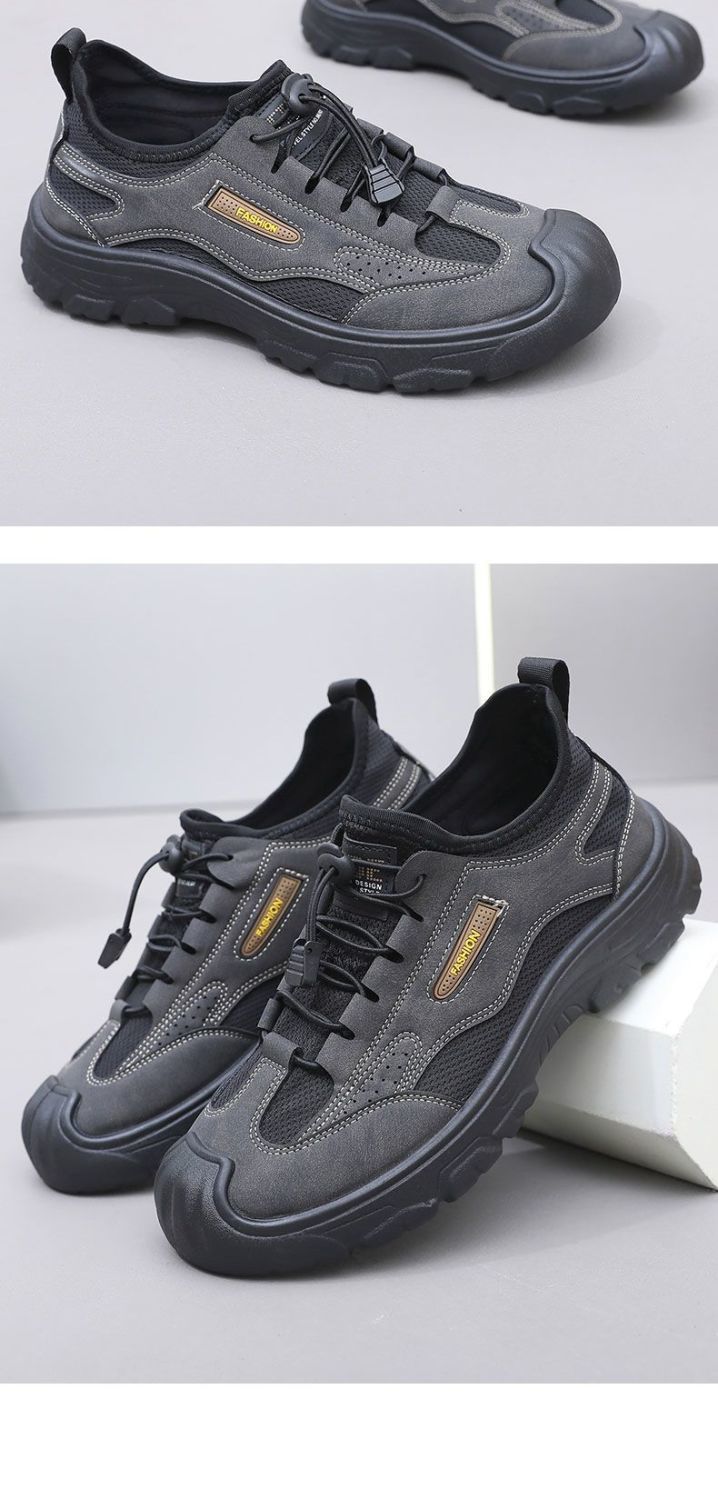 Men's Slip-On Hiking Shoes, Non-Slip Wear-Resistant Lightweight Outdoor Sports Shoes