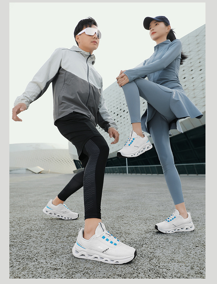 Breathable Lightweight Running Shoes for Men Women, Non-Slip Wear-Resistant Outdoor Fitness Sneakers
