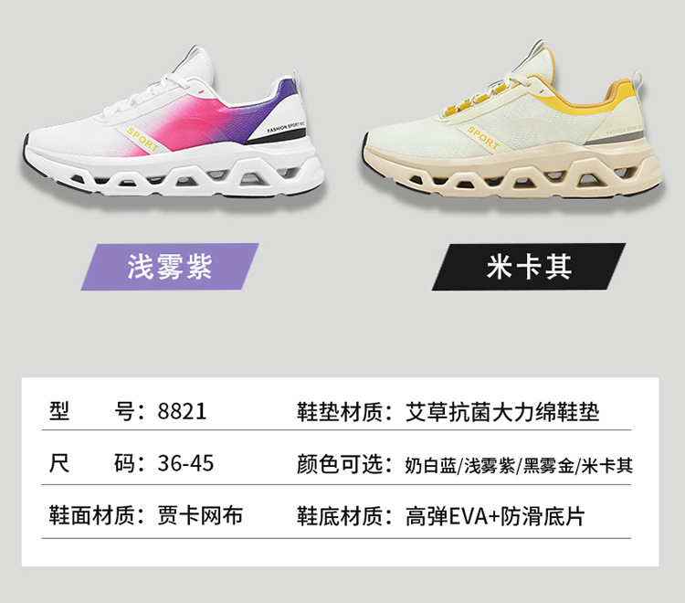 Breathable Lightweight Running Shoes for Men Women, Non-Slip Wear-Resistant Outdoor Fitness Sneakers