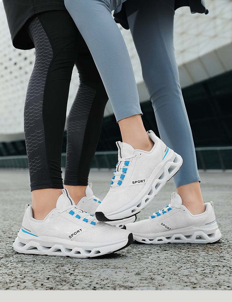 Breathable Lightweight Running Shoes for Men Women, Non-Slip Wear-Resistant Outdoor Fitness Sneakers
