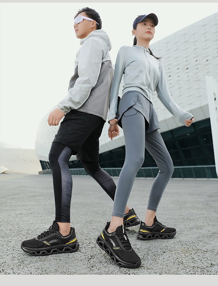 Breathable Lightweight Running Shoes for Men Women, Non-Slip Wear-Resistant Outdoor Fitness Sneakers