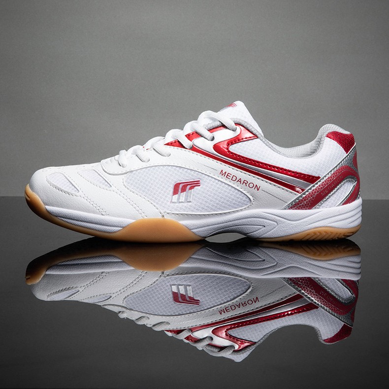 Men Women Breathable Mesh Tennis Shoes Low Top Non-slip Table Tennis Sneakers
