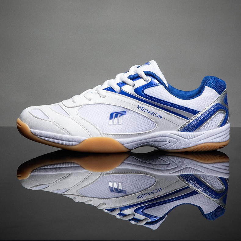 Men Women Breathable Mesh Tennis Shoes Low Top Non-slip Table Tennis Sneakers
