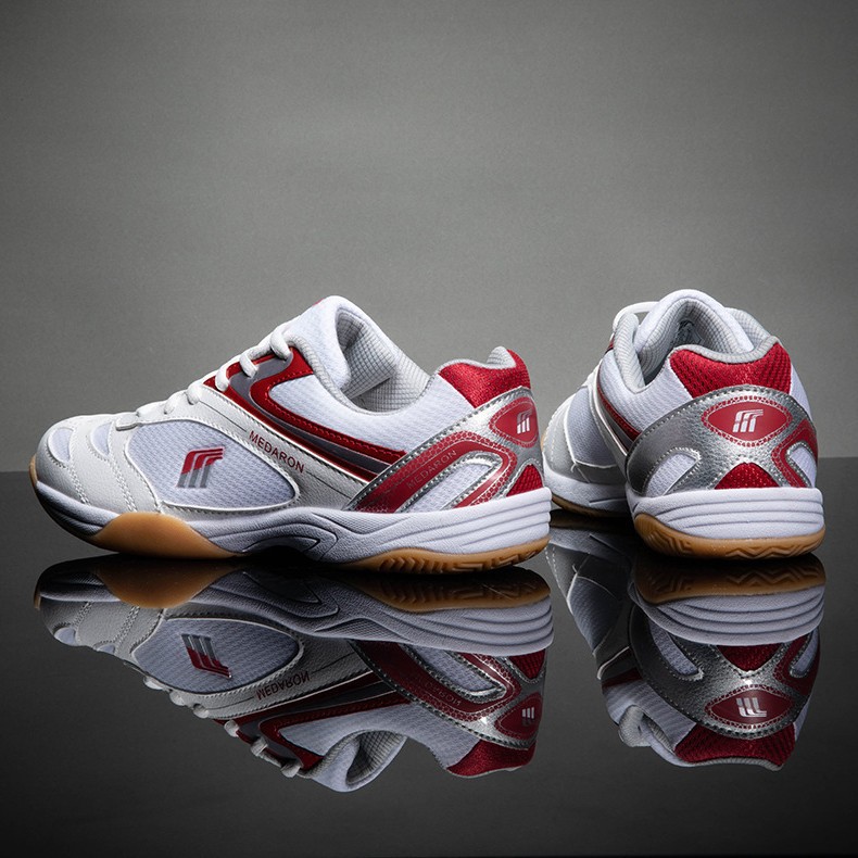 Men Women Breathable Mesh Tennis Shoes Low Top Non-slip Table Tennis Sneakers