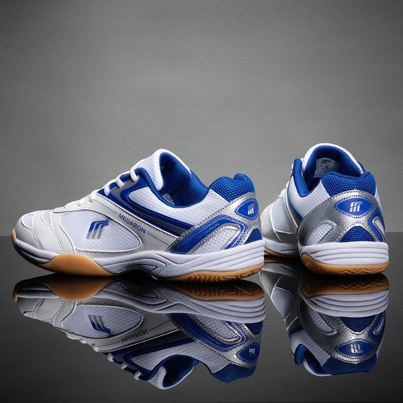 Men Women Breathable Mesh Tennis Shoes Low Top Non-slip Table Tennis Sneakers
