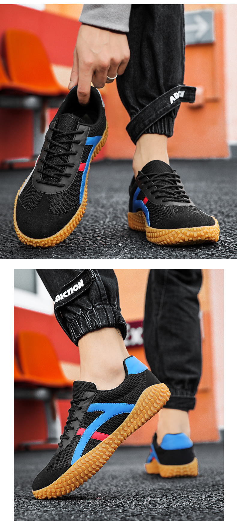 Unisex Breathable Mesh Casual Shoes for Men and Women, Anti-Slip Lightweight Sneakers