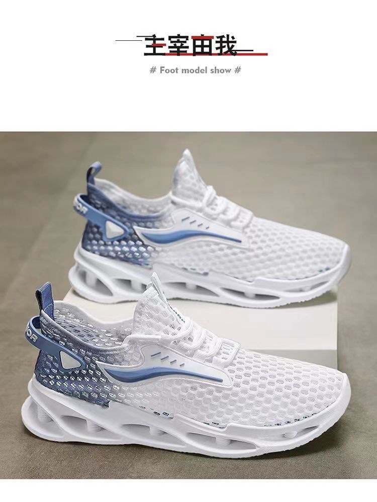 Men's Breathable Mesh Casual Sports Shoes, Lightweight Outdoor Walking Sneakers