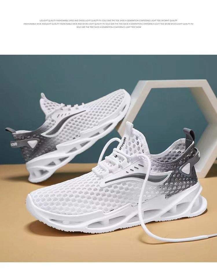 Men's Breathable Mesh Casual Sports Shoes, Lightweight Outdoor Walking Sneakers