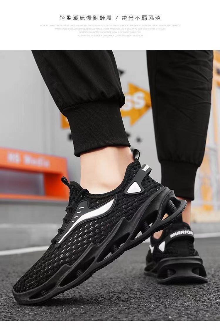 Men's Breathable Mesh Casual Sports Shoes, Lightweight Outdoor Walking Sneakers