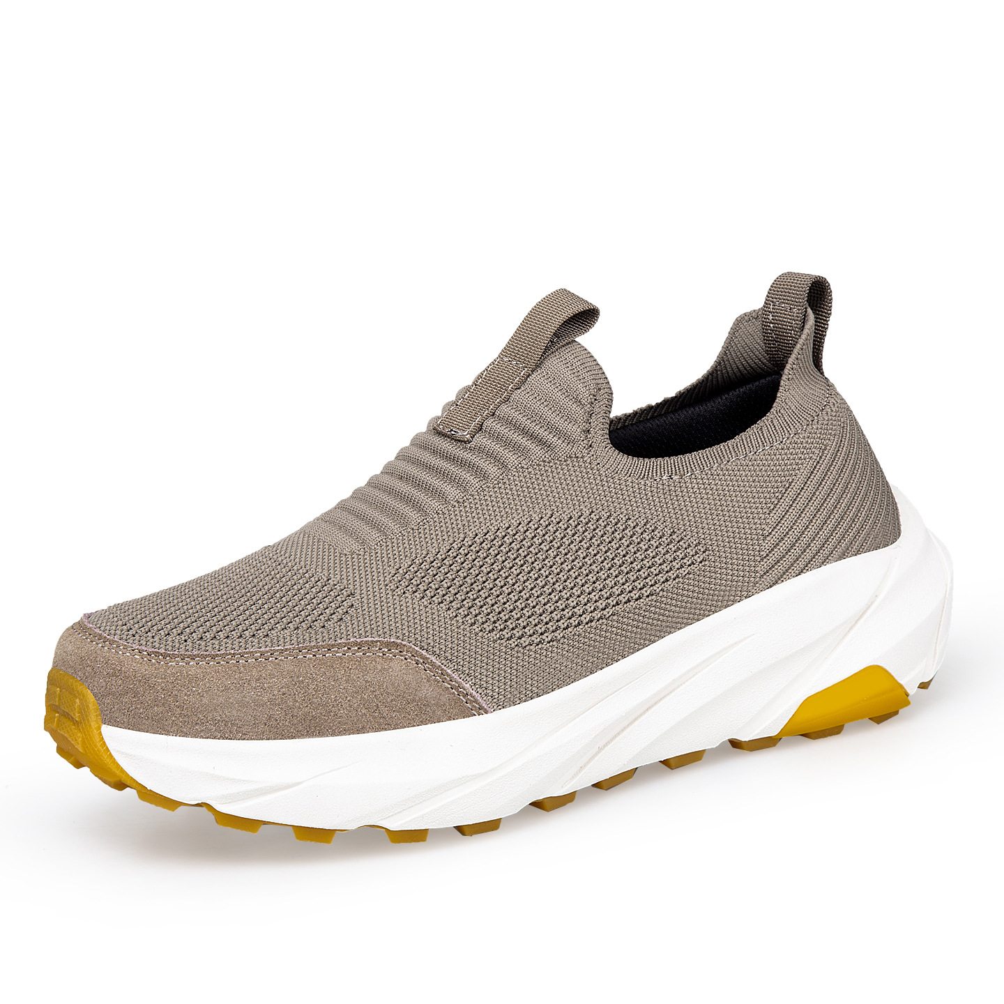 Men's Breathable Mesh Walking Shoes Lightweight Slip-On Casual Sneakers