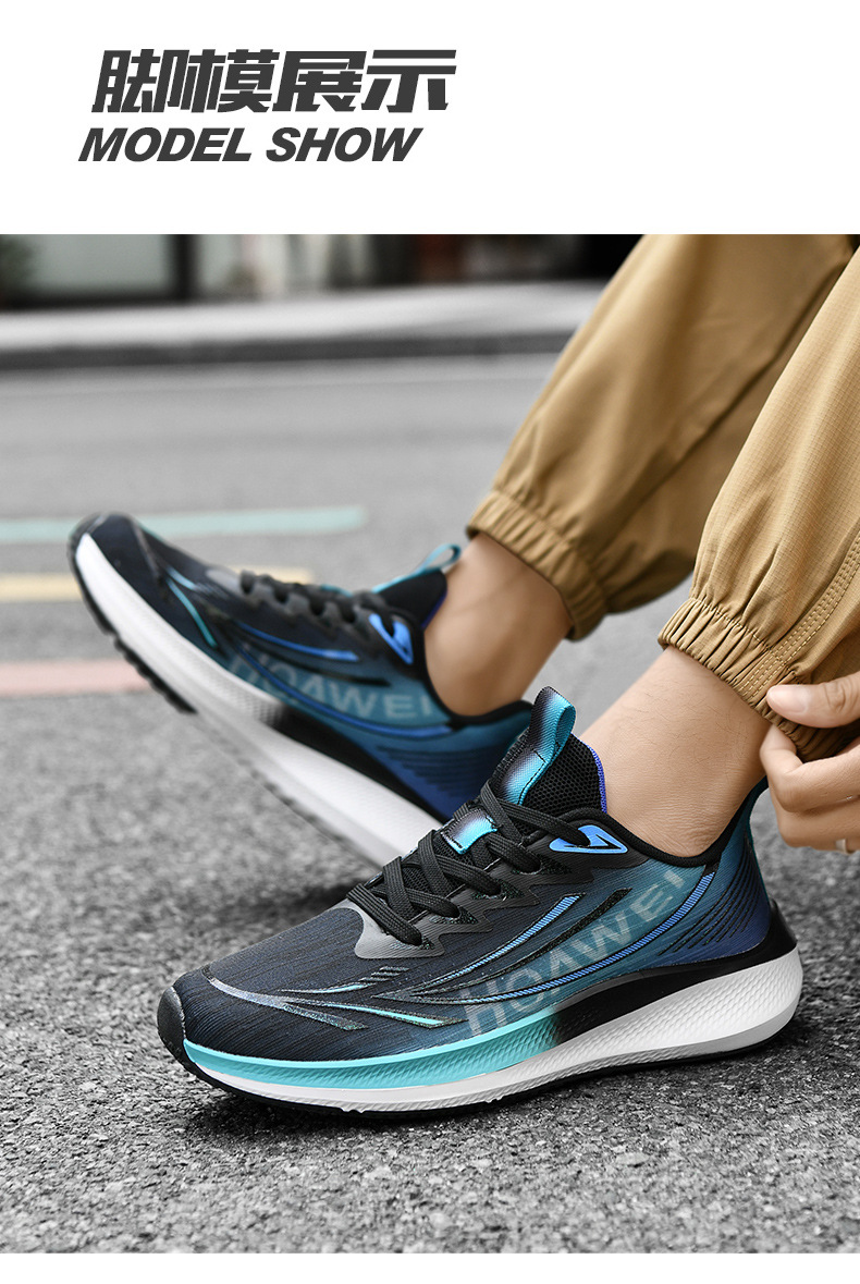 Sepatu Lari Mesh Bernapas Pria Sepatu Santai Ringan untuk Olahraga