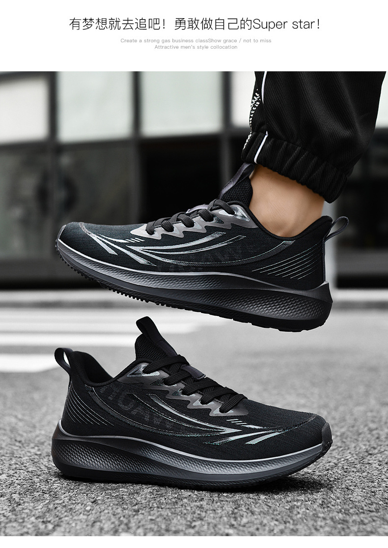 Sepatu Lari Mesh Bernapas Pria Sepatu Santai Ringan untuk Olahraga