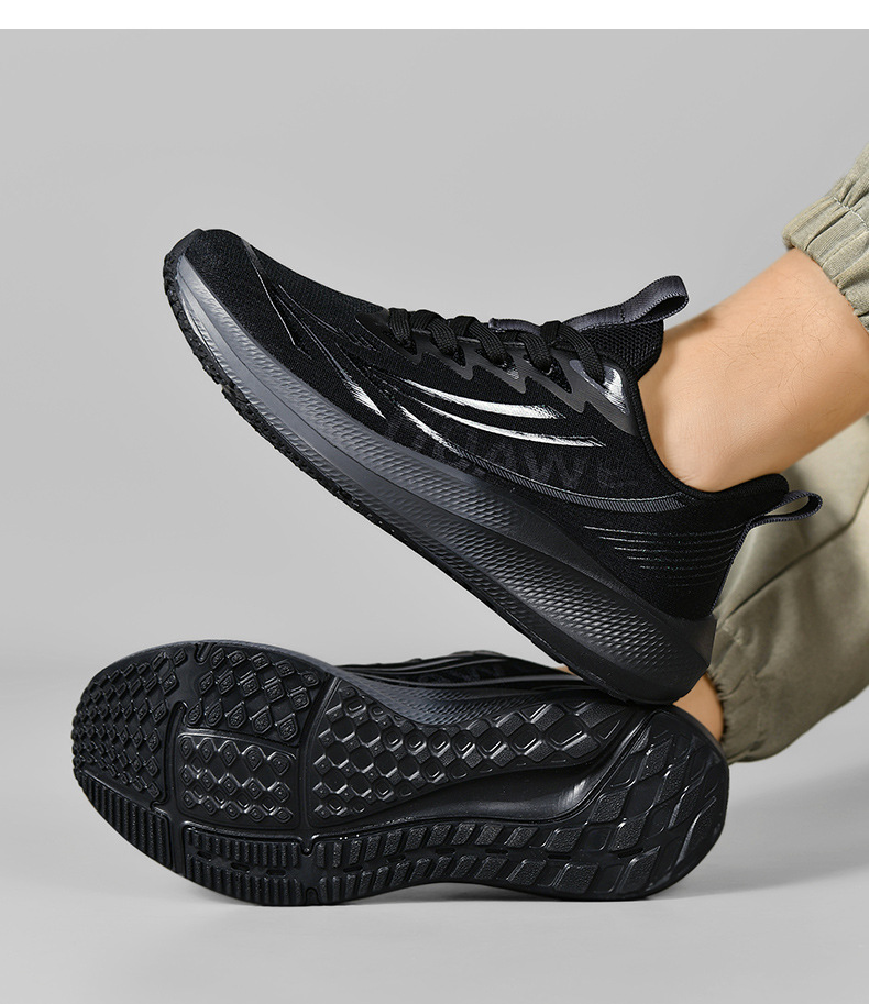 Sepatu Lari Mesh Bernapas Pria Sepatu Santai Ringan untuk Olahraga