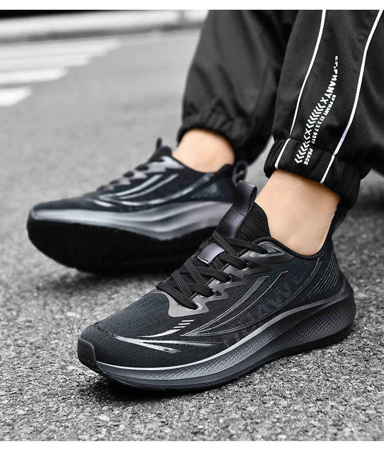Sepatu Lari Mesh Bernapas Pria Sepatu Santai Ringan untuk Olahraga