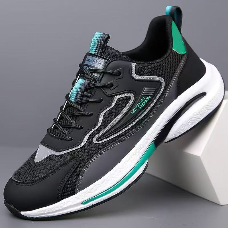 Men's Breathable Mesh Casual Sports Shoes, Non-Slip Low-Top Sneakers for Summer