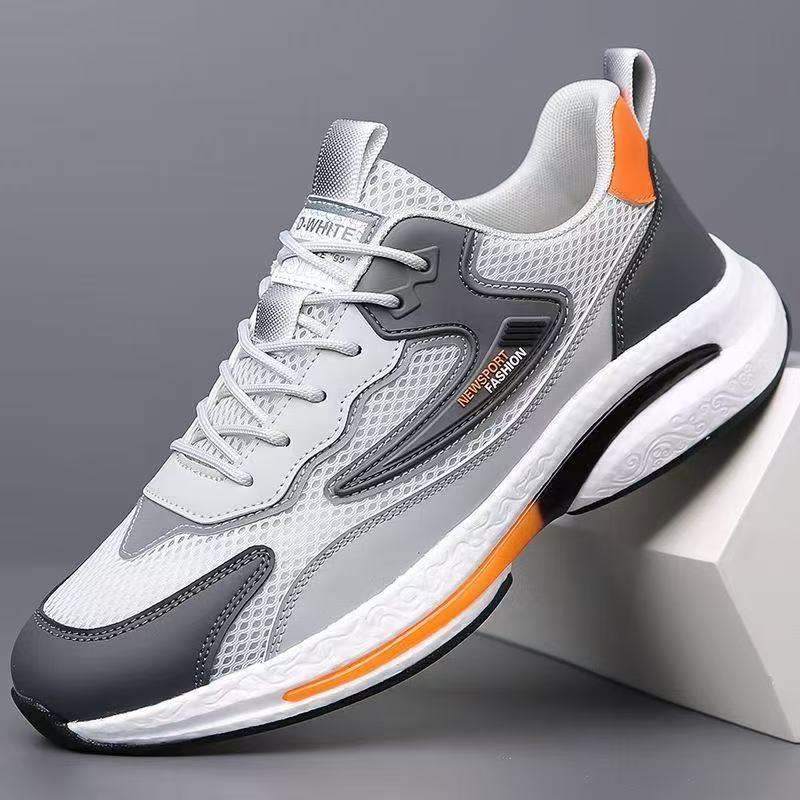Men's Breathable Mesh Casual Sports Shoes, Non-Slip Low-Top Sneakers for Summer